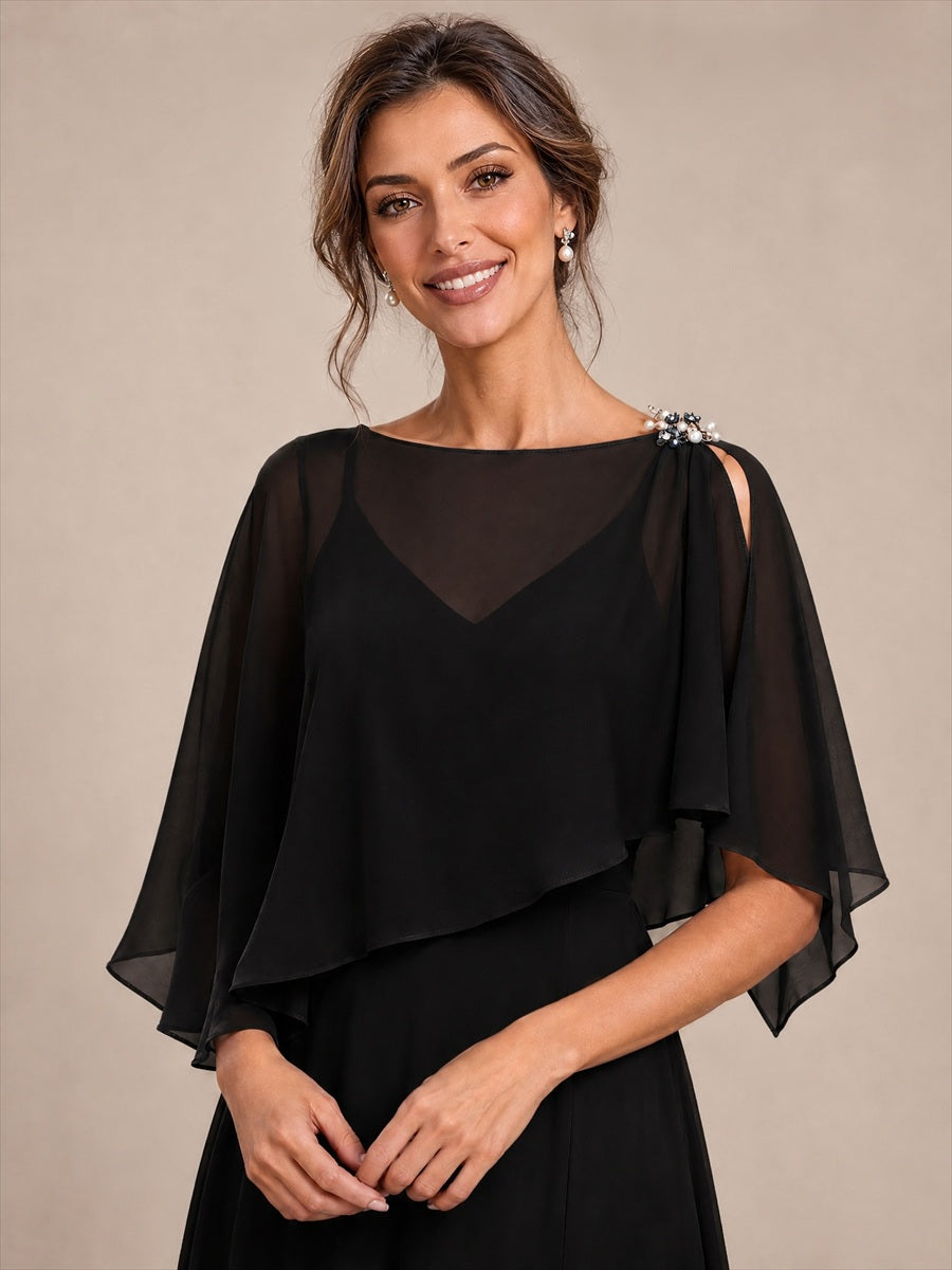 Zeitgemäßes Produktdetail Design Ausführung Moderne Stola #Farbe_Schwarz