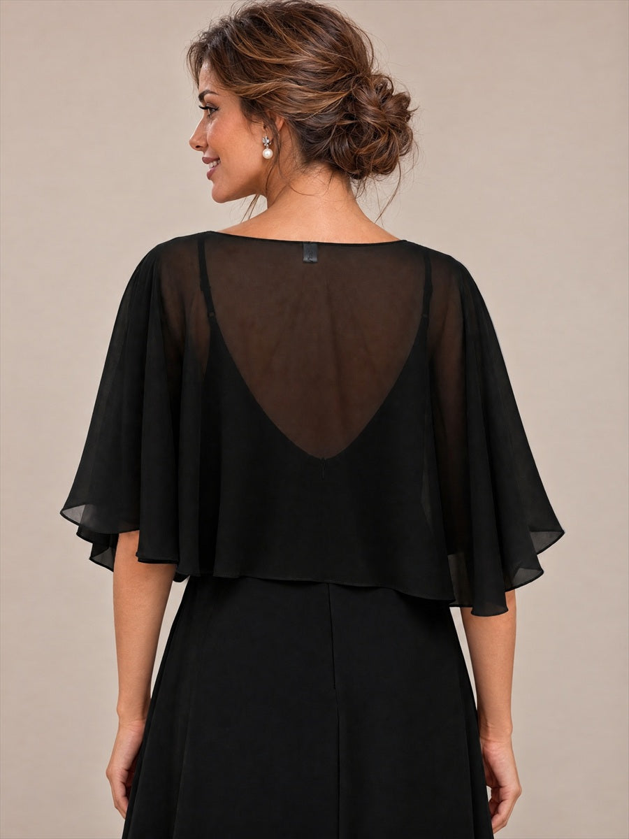 Zeitgemäßes Produktdetail Design Ausführung Moderne Stola #Farbe_Schwarz