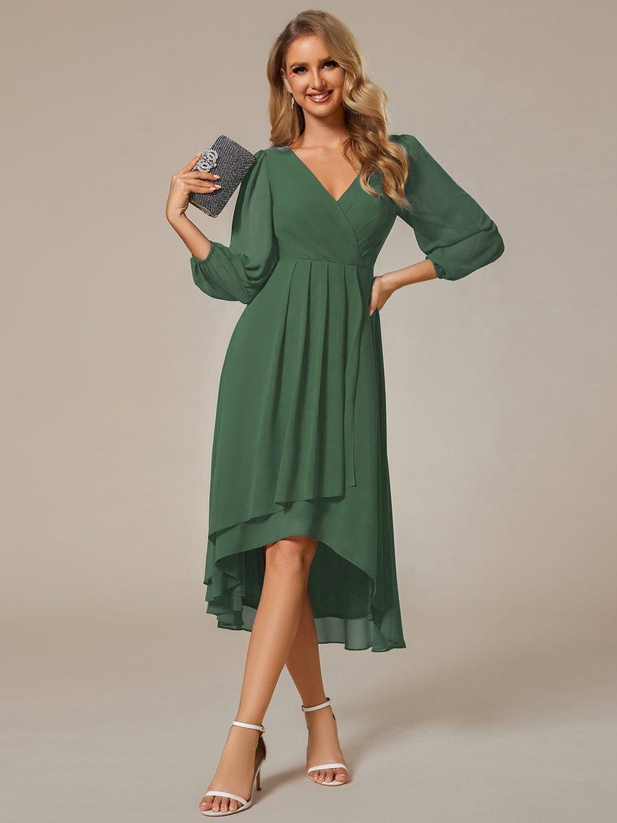 Glitzerndes A-Linien-Abendkleid mit Empire-Taille und langen Laternen?rmeln #farbe_Eukalyptus Gr¨¹n Glitzerndes A-Linien-Abendkleid mit Empire-Taille und langen Laternen?rmeln #farbe_Eukalyptus Gr¨¹n
