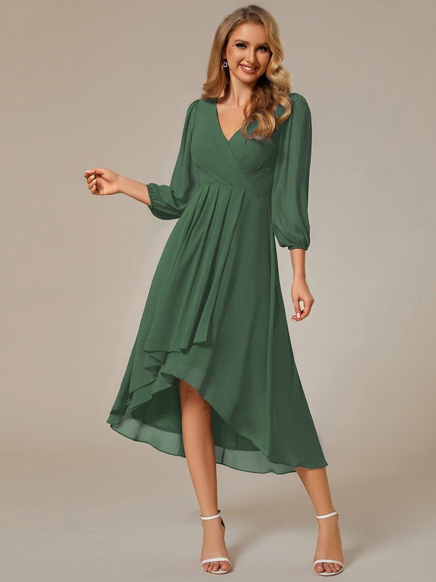 Glitzerndes A-Linien-Abendkleid mit Empire-Taille und langen Laternen?rmeln #farbe_Eukalyptus Gr¨¹n Glitzerndes A-Linien-Abendkleid mit Empire-Taille und langen Laternen?rmeln #farbe_Eukalyptus Gr¨¹n