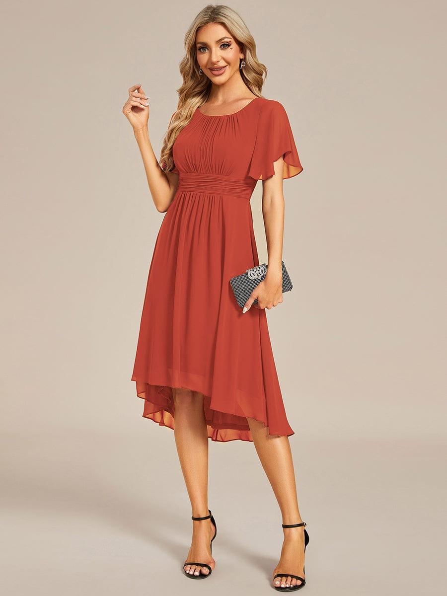 Glitzerndes A-Linien-Abendkleid mit Empire-Taille und langen Laternen?rmeln #farbe_Gebrannte Orange Glitzerndes A-Linien-Abendkleid mit Empire-Taille und langen Laternen?rmeln #farbe_Gebrannte Orange