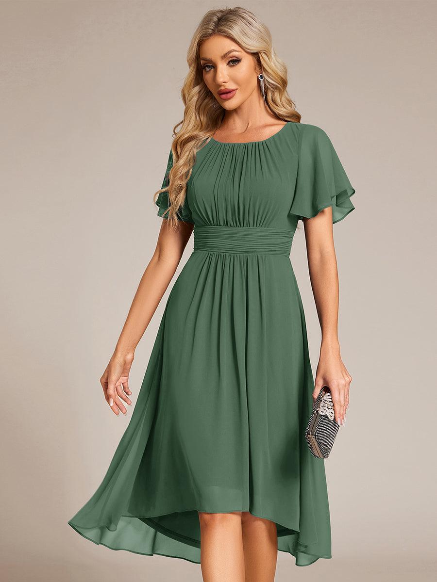 Glitzerndes A-Linien-Abendkleid mit Empire-Taille und langen Laternen?rmeln #farbe_Eukalyptus Grün Glitzerndes A-Linien-Abendkleid mit Empire-Taille und langen Laternen?rmeln #farbe_Eukalyptus Grün