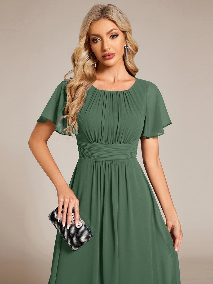 Glitzerndes A-Linien-Abendkleid mit Empire-Taille und langen Laternen?rmeln #farbe_Eukalyptus Grün Glitzerndes A-Linien-Abendkleid mit Empire-Taille und langen Laternen?rmeln #farbe_Eukalyptus Grün