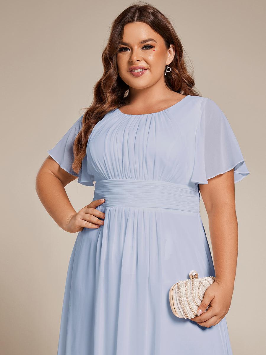 Glitzerndes A-Linien-Abendkleid mit Empire-Taille und langen Laternen?rmeln #farbe_Ice Blau Glitzerndes A-Linien-Abendkleid mit Empire-Taille und langen Laternen?rmeln #farbe_Ice Blau