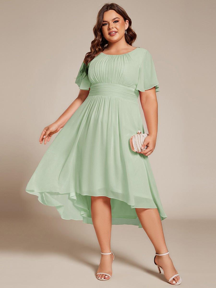 Glitzerndes A-Linien-Abendkleid mit Empire-Taille und langen Laternen?rmeln #farbe_Mint Gruen Glitzerndes A-Linien-Abendkleid mit Empire-Taille und langen Laternen?rmeln #farbe_Mint Gruen