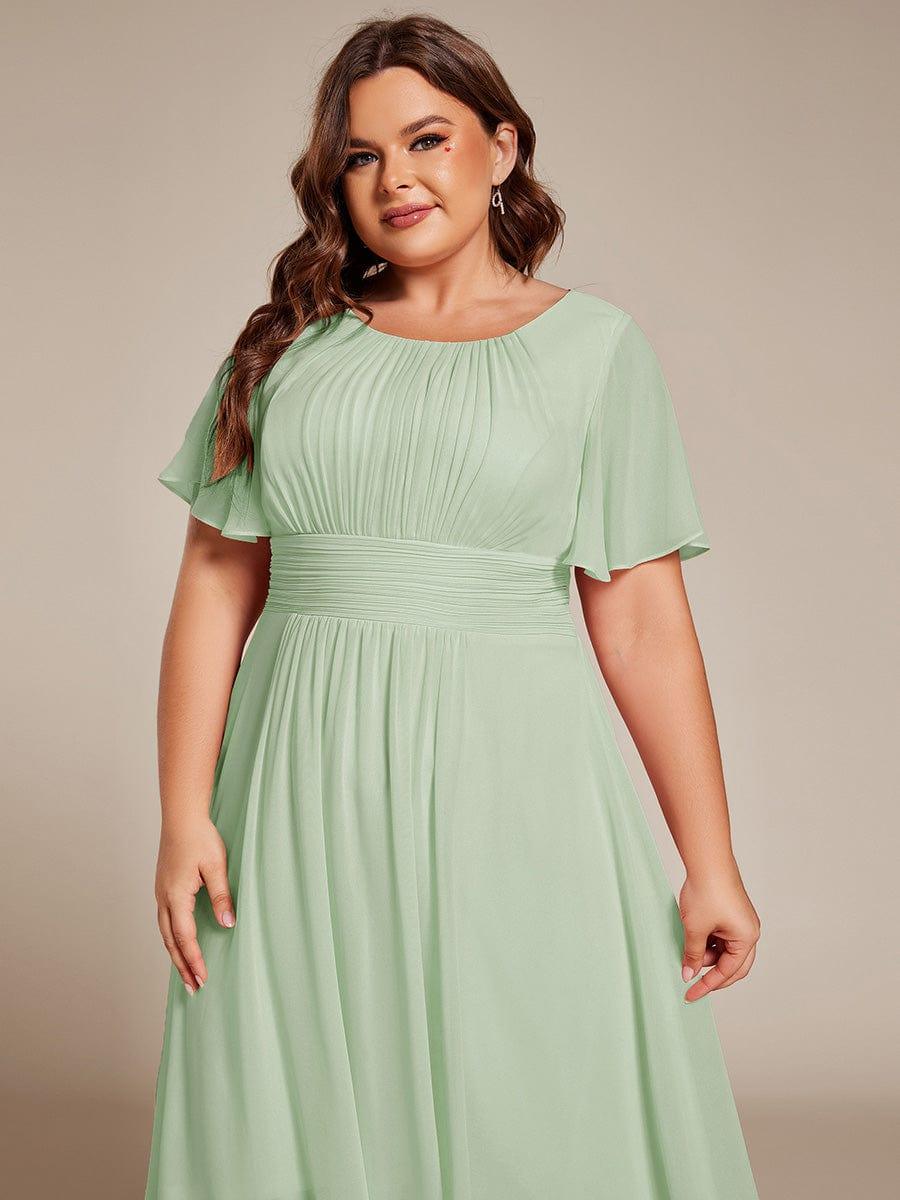Glitzerndes A-Linien-Abendkleid mit Empire-Taille und langen Laternen?rmeln #farbe_Mint Gruen Glitzerndes A-Linien-Abendkleid mit Empire-Taille und langen Laternen?rmeln #farbe_Mint Gruen