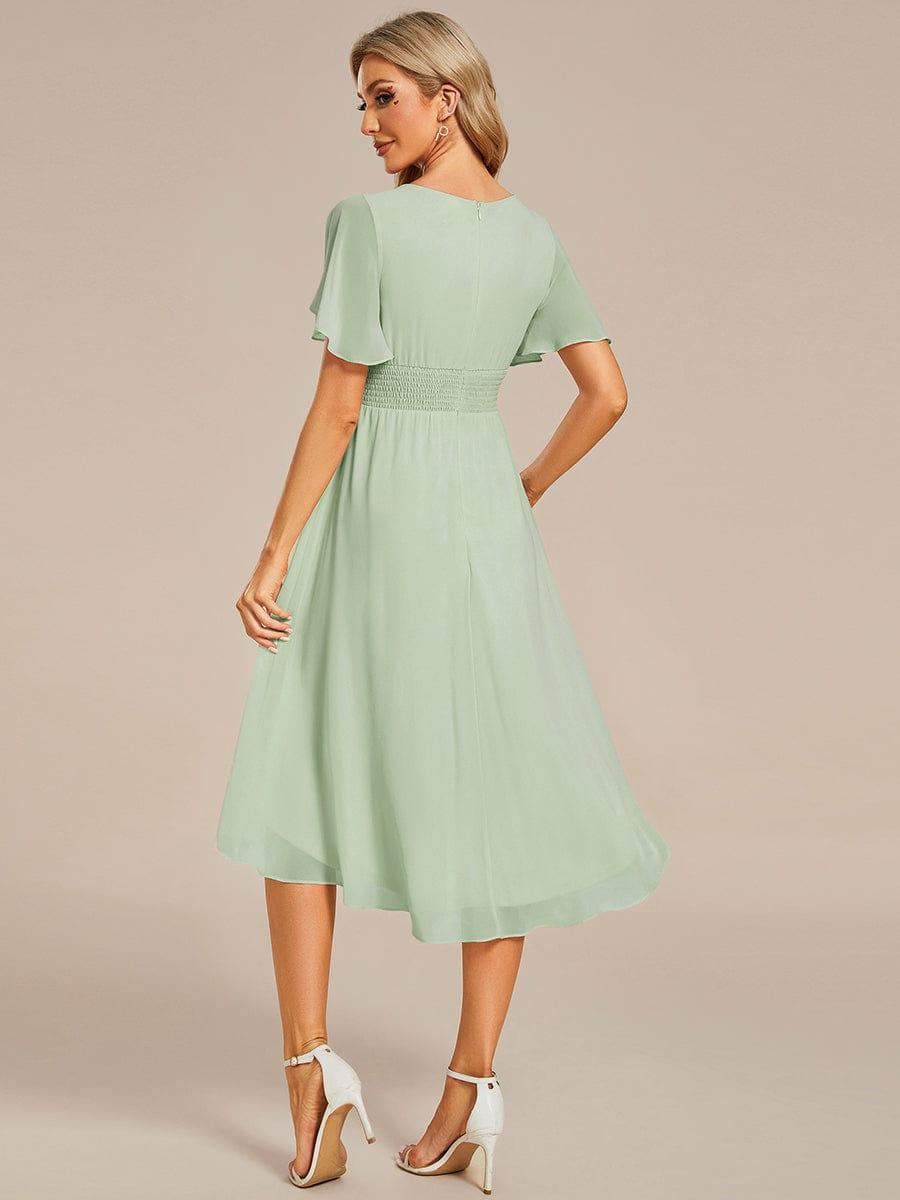 Glitzerndes A-Linien-Abendkleid mit Empire-Taille und langen Laternen?rmeln #farbe_Mint Gruen Glitzerndes A-Linien-Abendkleid mit Empire-Taille und langen Laternen?rmeln #farbe_Mint Gruen