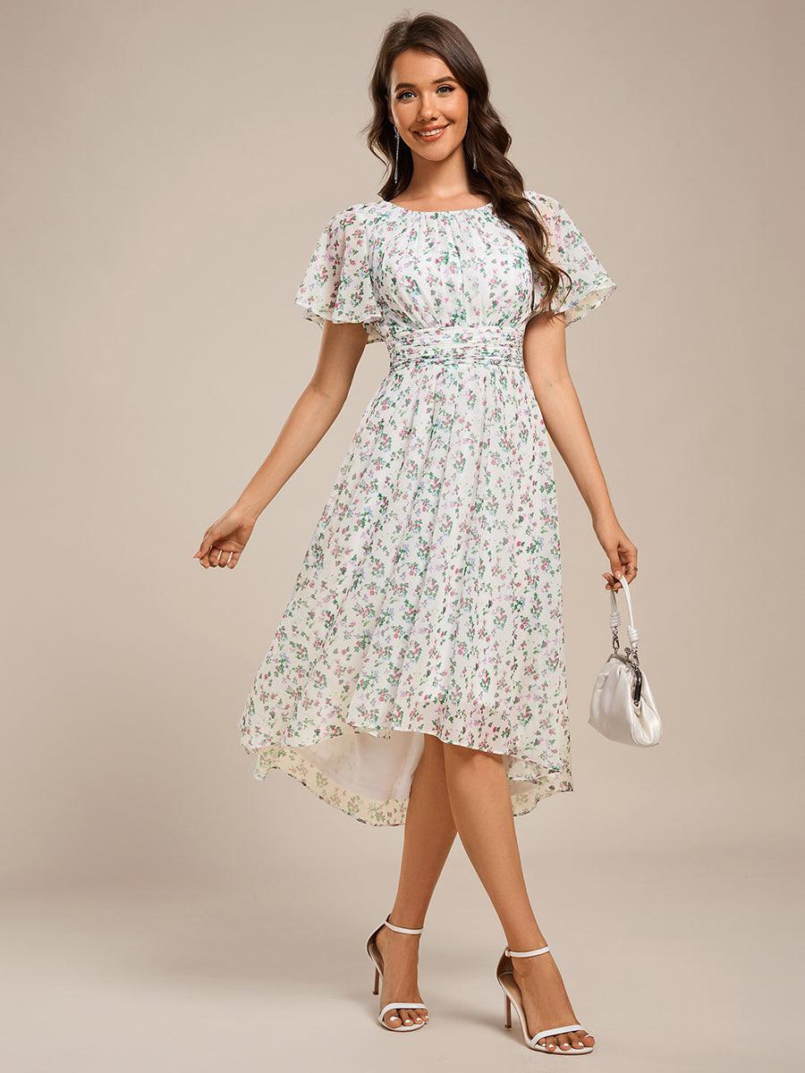 Glitzerndes A-Linien-Abendkleid mit Empire-Taille und langen Laternen?rmeln #farbe_Weißgrün Glitzerndes A-Linien-Abendkleid mit Empire-Taille und langen Laternen?rmeln #farbe_Weißgrün