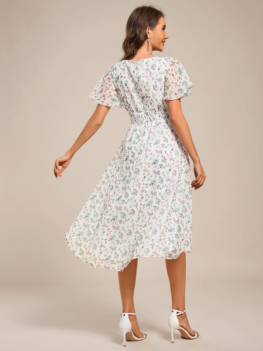 Glitzerndes A-Linien-Abendkleid mit Empire-Taille und langen Laternen?rmeln #farbe_Weißgrün Glitzerndes A-Linien-Abendkleid mit Empire-Taille und langen Laternen?rmeln #farbe_Weißgrün