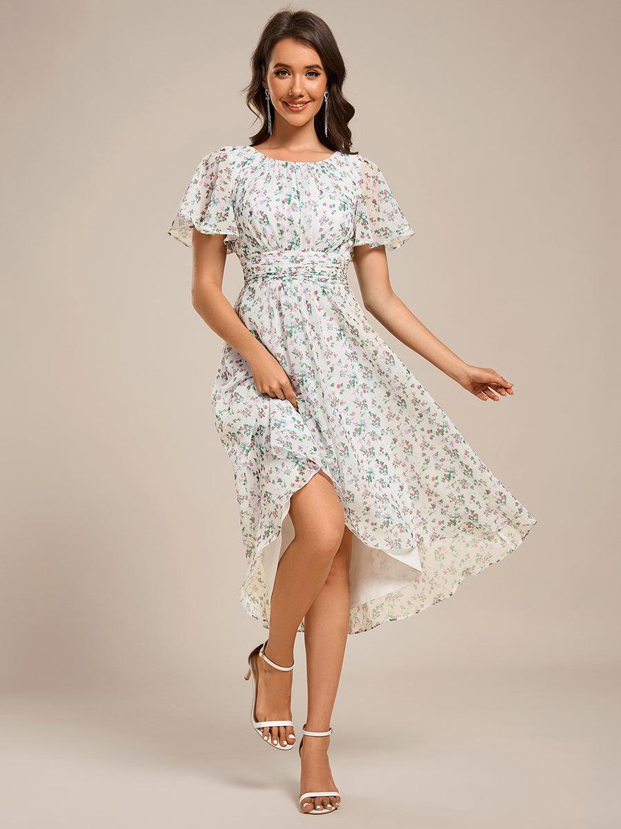 Glitzerndes A-Linien-Abendkleid mit Empire-Taille und langen Laternen?rmeln #farbe_Weißgrün Glitzerndes A-Linien-Abendkleid mit Empire-Taille und langen Laternen?rmeln #farbe_Weißgrün