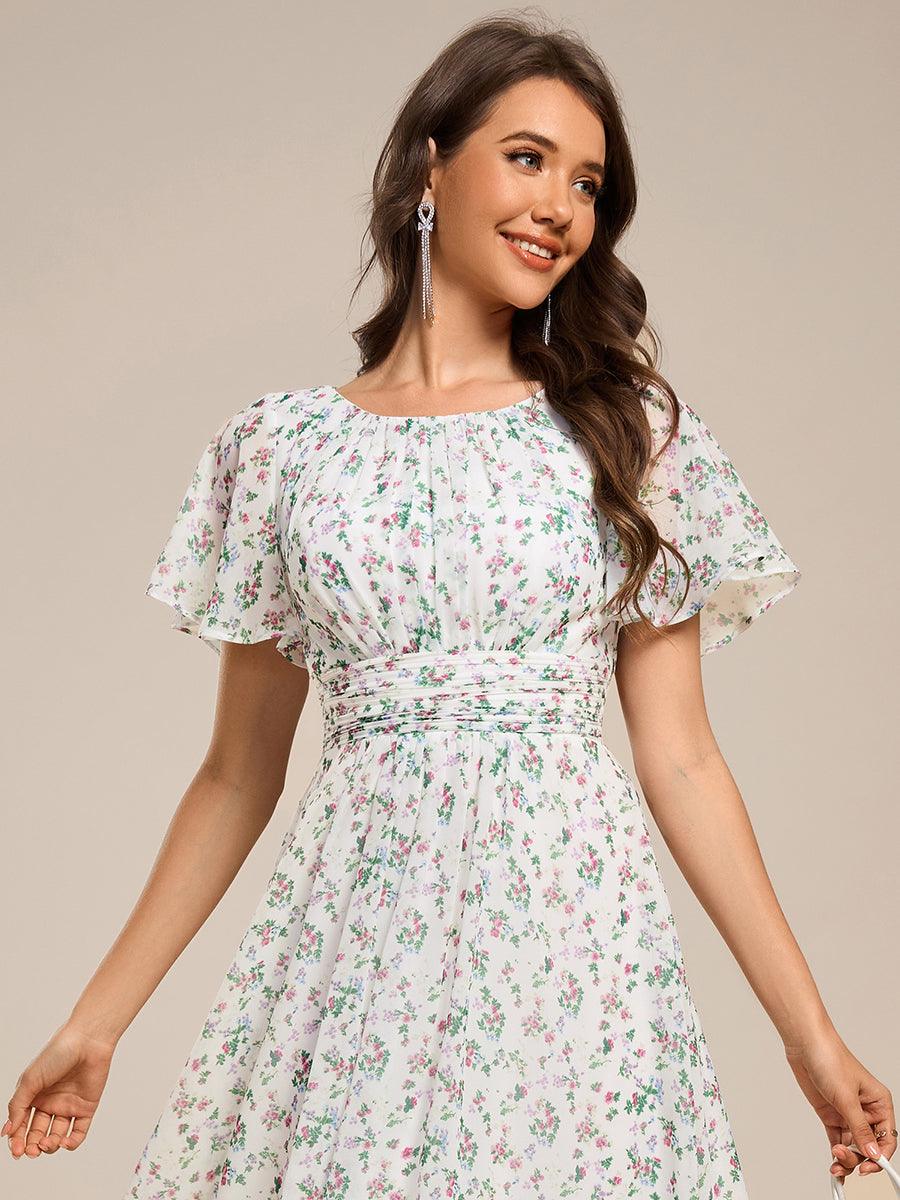 Glitzerndes A-Linien-Abendkleid mit Empire-Taille und langen Laternen?rmeln #farbe_Weißgrün Glitzerndes A-Linien-Abendkleid mit Empire-Taille und langen Laternen?rmeln #farbe_Weißgrün