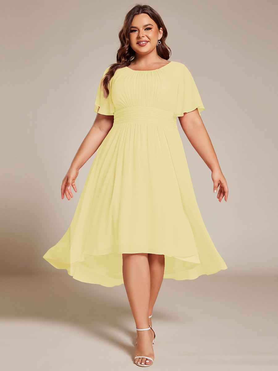 Glitzerndes A-Linien-Abendkleid mit Empire-Taille und langen Laternen?rmeln #farbe_Gelb Glitzerndes A-Linien-Abendkleid mit Empire-Taille und langen Laternen?rmeln #farbe_Gelb