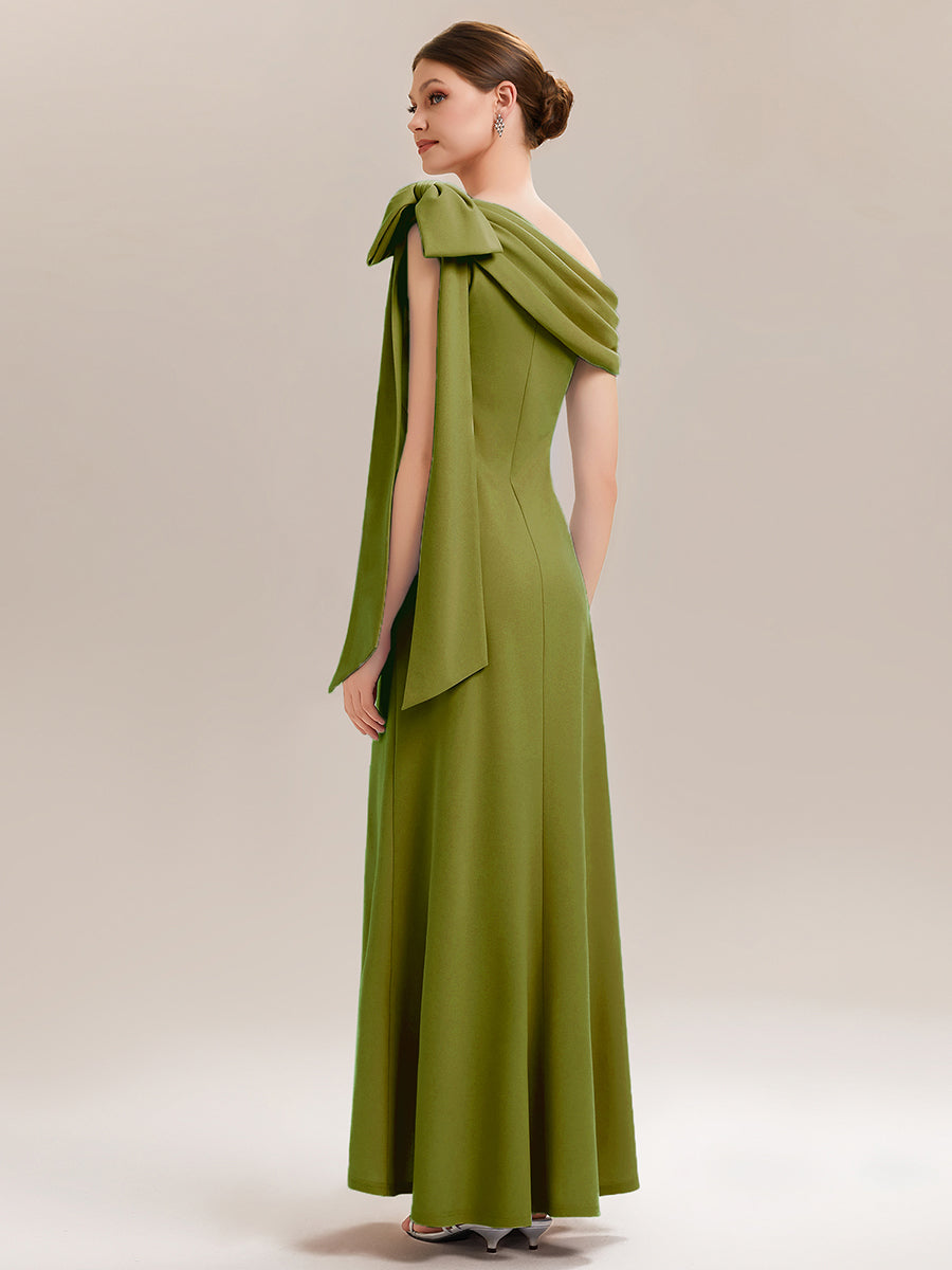 Maxikleid Ohne Träger Sheath Schnitt Strickstoff Schleifendetail Raffung Design Kleid #Farbe_Zitrone