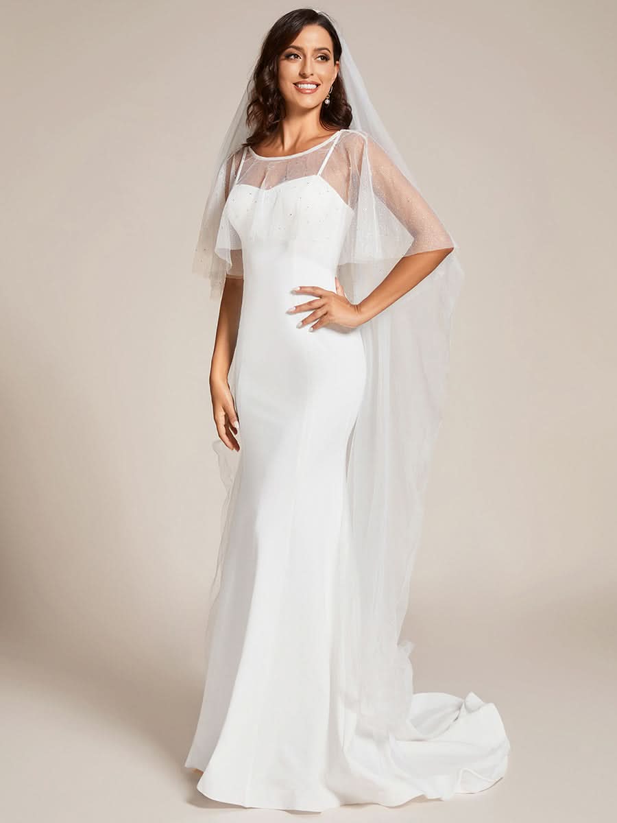 Größe Nach Maß Sweetheart-Ausschnitt figurbetontes bodenlanges Brautkleid EH0221A