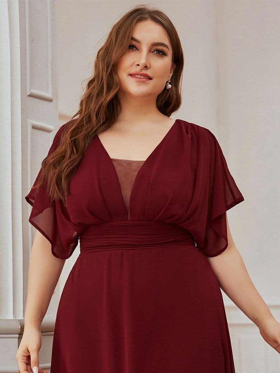 Größe Nach Maß Frauen A-Line Empire Taille Abendkleid 07851