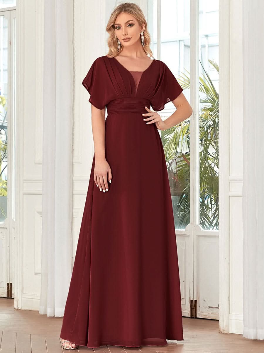 Größe Nach Maß Frauen A-Line Empire Taille Abendkleid 07851