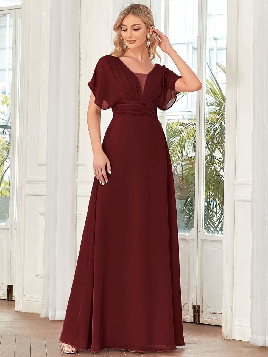 Größe Nach Maß Frauen A-Line Empire Taille Abendkleid 07851