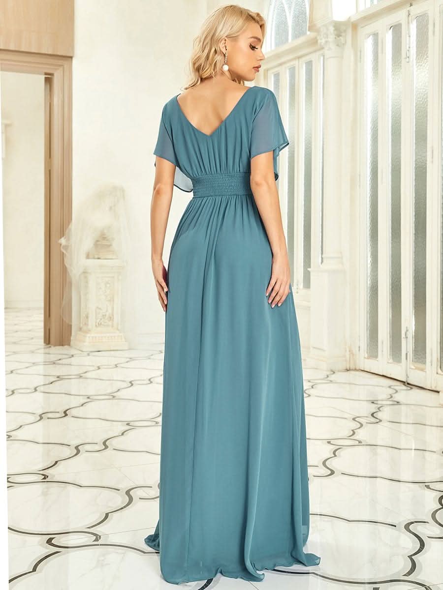 Größe Nach Maß Frauen A-Line Empire Taille Abendkleid 07851