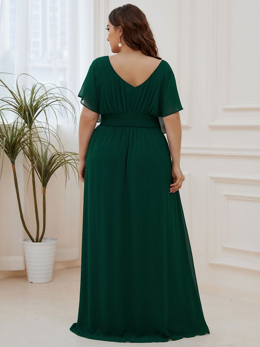 Größe Nach Maß Frauen A-Line Empire Taille Abendkleid 07851