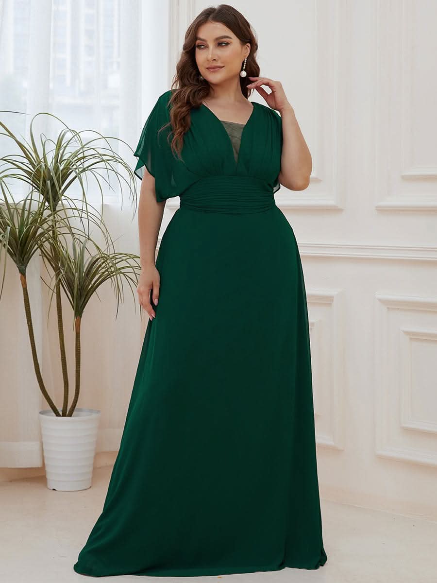 Größe Nach Maß Frauen A-Line Empire Taille Abendkleid 07851
