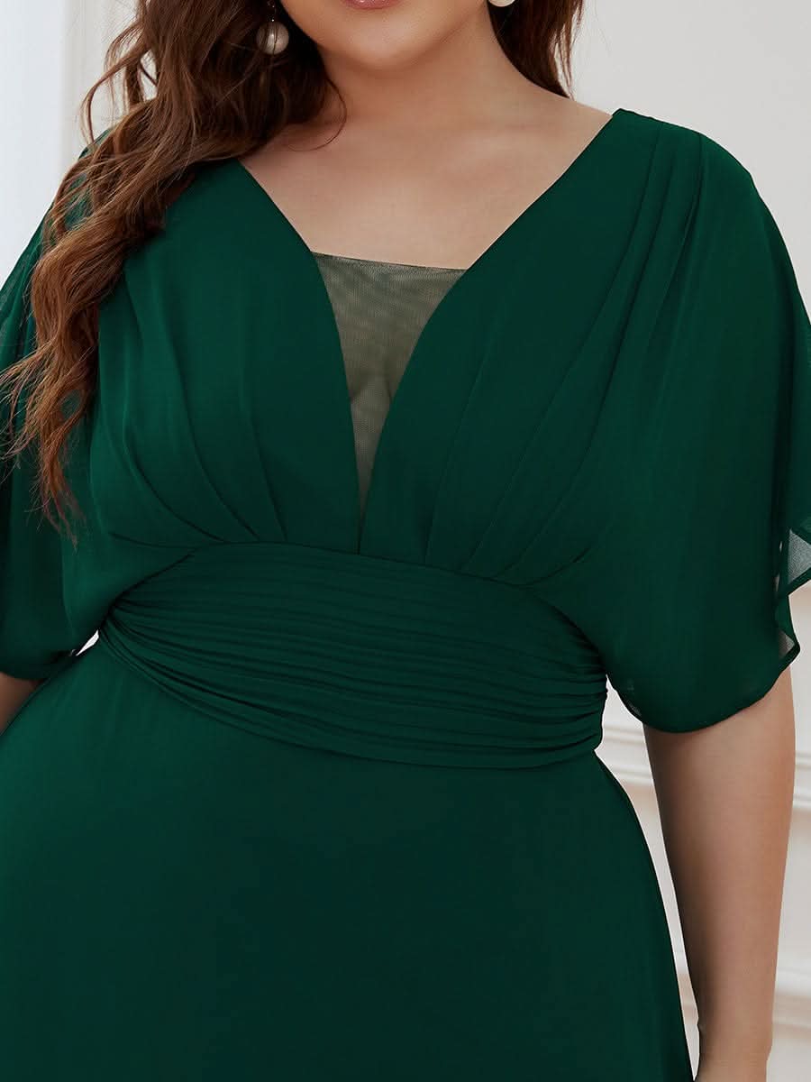 Größe Nach Maß Frauen A-Line Empire Taille Abendkleid 07851