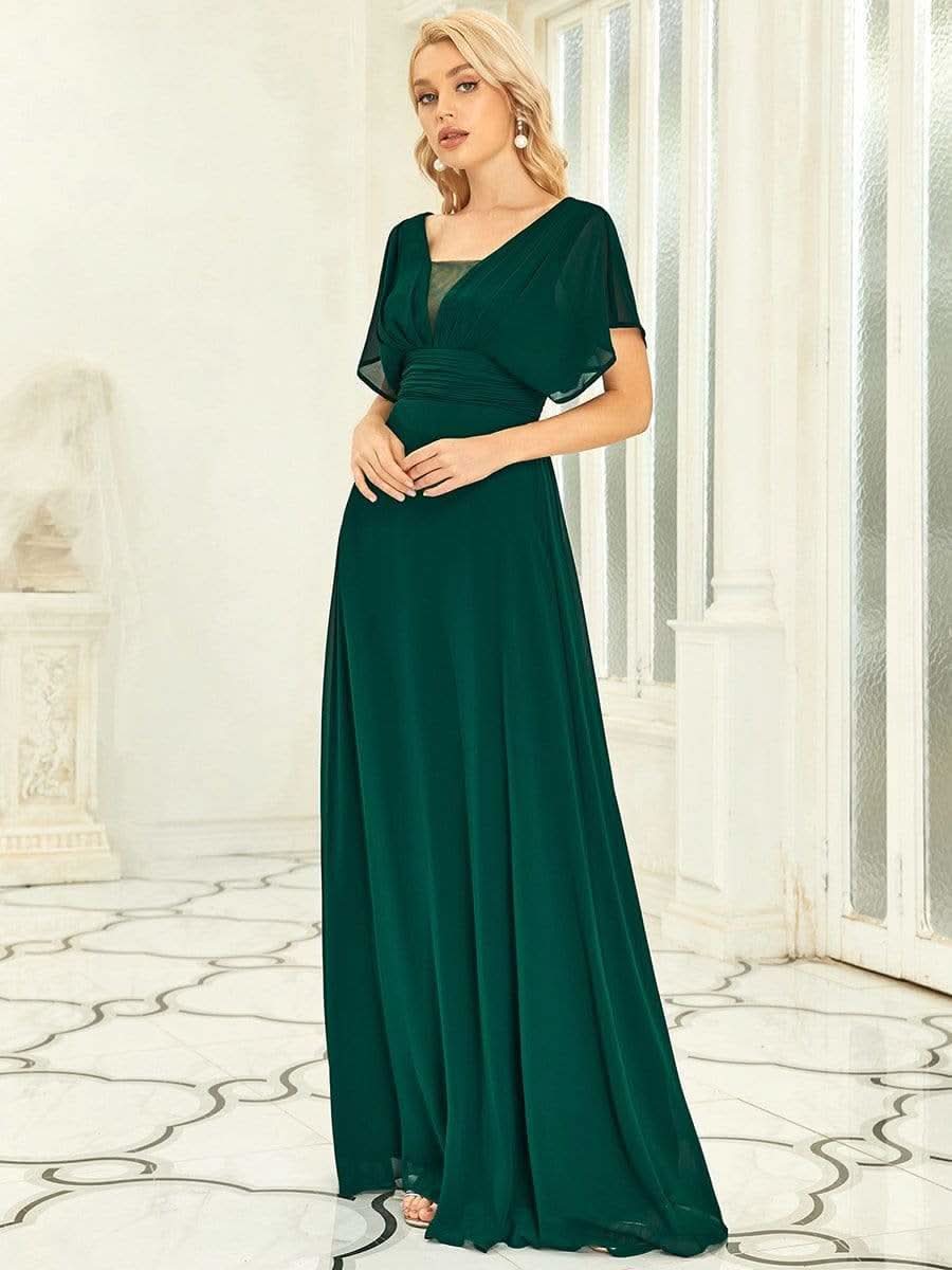 Größe Nach Maß Frauen A-Line Empire Taille Abendkleid 07851