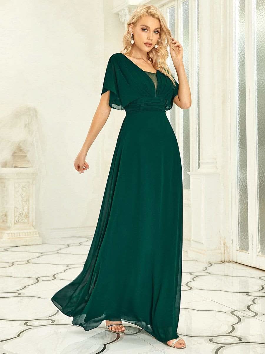Größe Nach Maß Frauen A-Line Empire Taille Abendkleid 07851