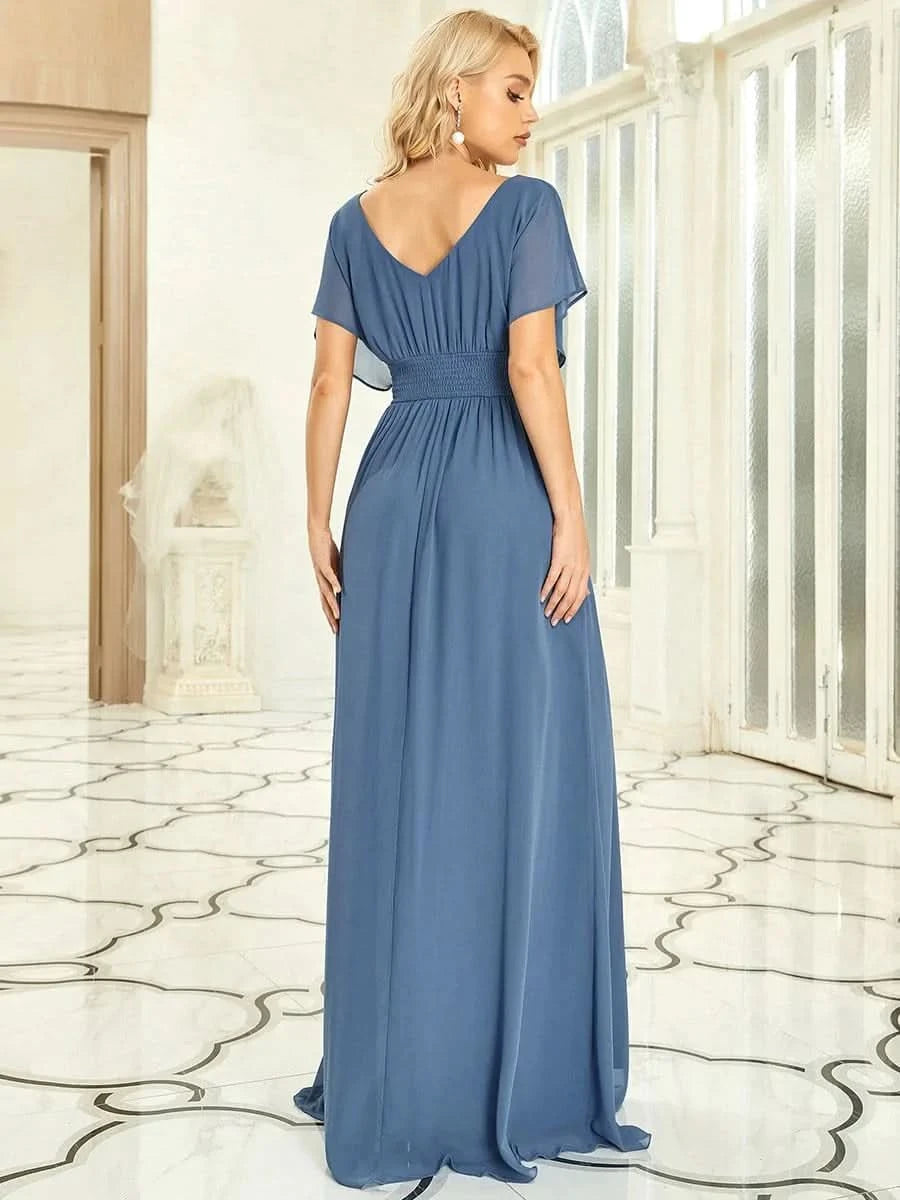 Größe Nach Maß Frauen A-Line Empire Taille Abendkleid 07851