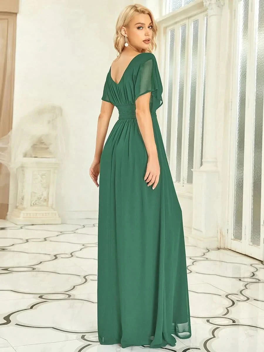 Größe Nach Maß Frauen A-Line Empire Taille Abendkleid 07851