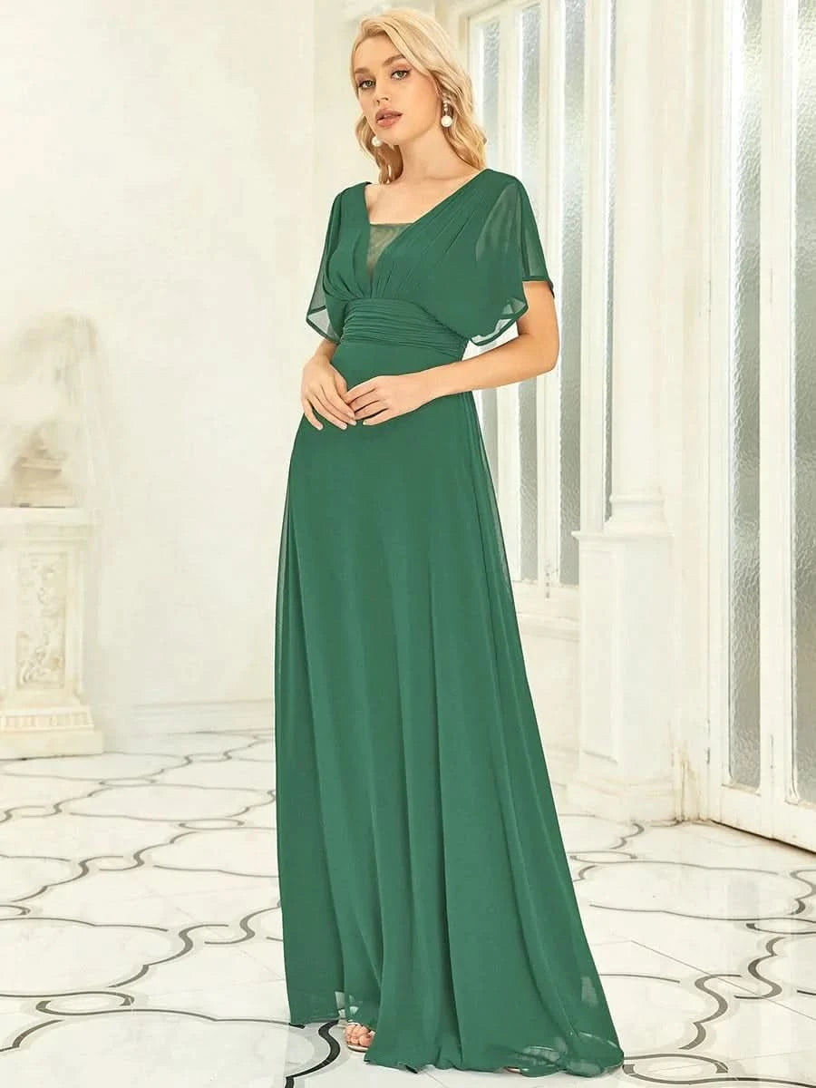 Größe Nach Maß Frauen A-Line Empire Taille Abendkleid 07851