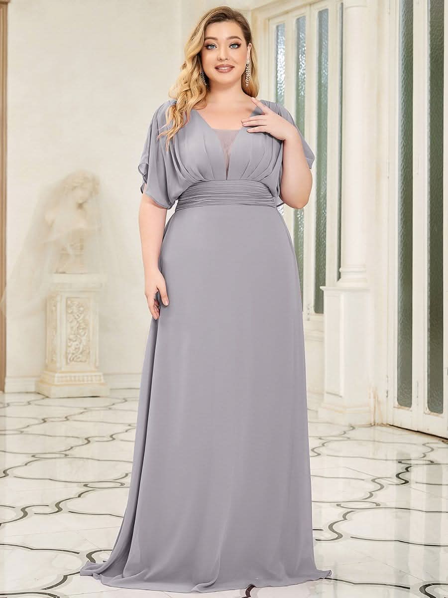 Größe Nach Maß Frauen A-Line Empire Taille Abendkleid 07851