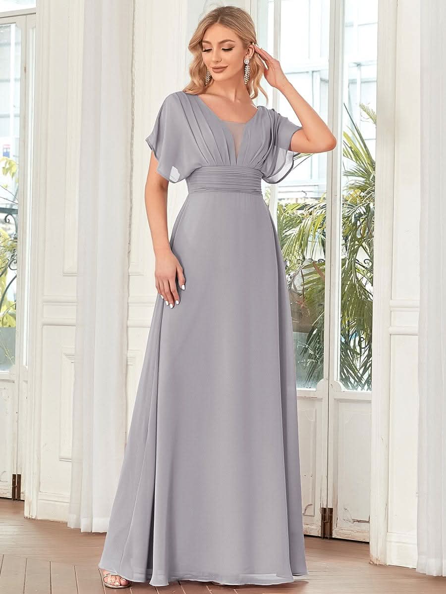 Größe Nach Maß Frauen A-Line Empire Taille Abendkleid 07851