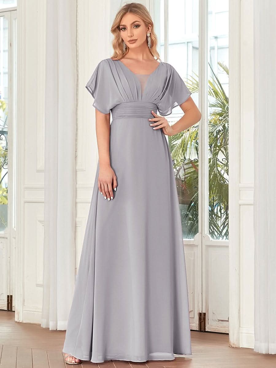 Größe Nach Maß Frauen A-Line Empire Taille Abendkleid 07851