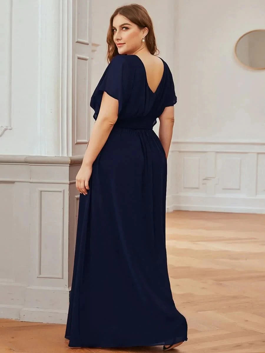 Größe Nach Maß Frauen A-Line Empire Taille Abendkleid 07851