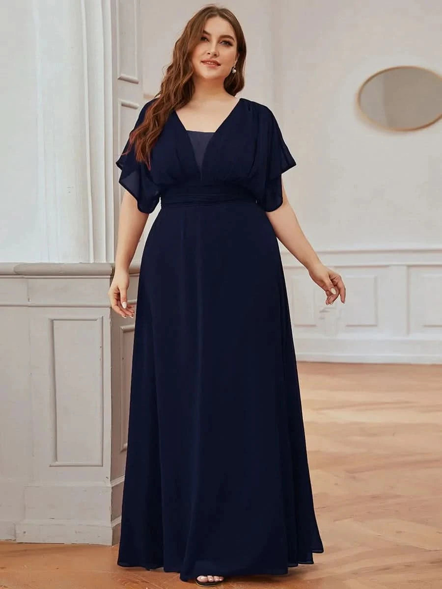 Größe Nach Maß Frauen A-Line Empire Taille Abendkleid 07851