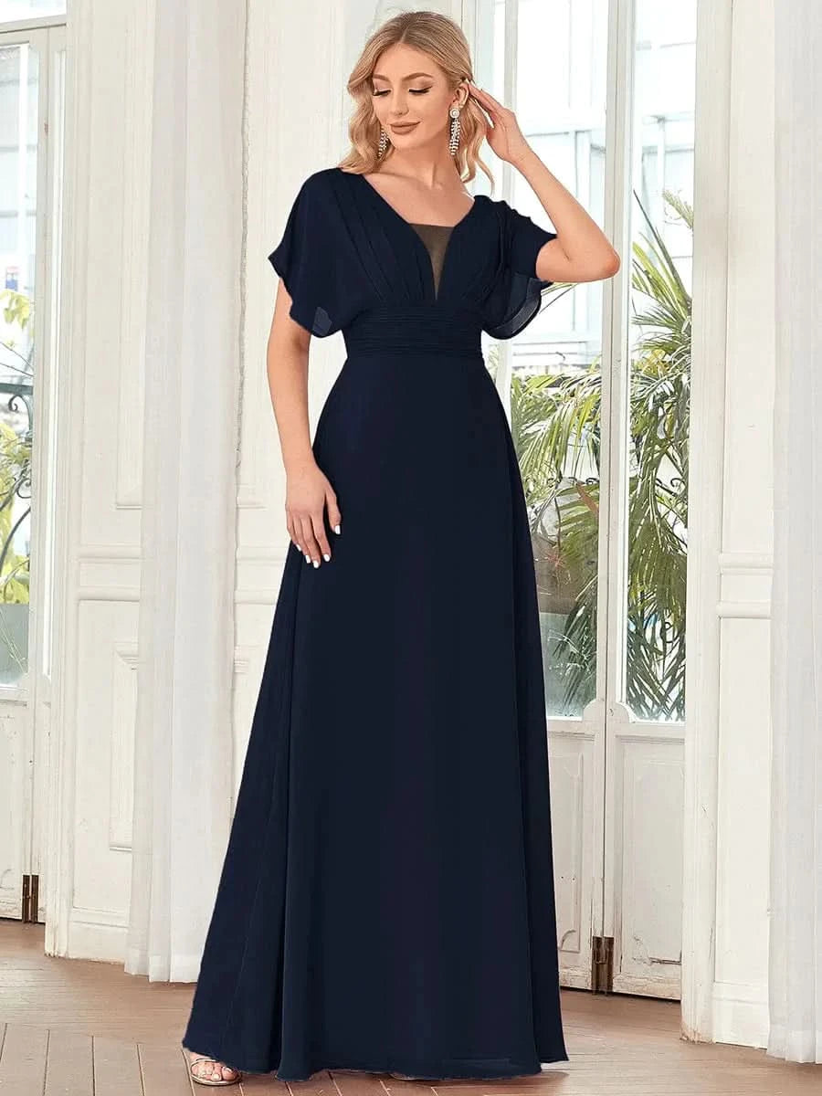Größe Nach Maß Frauen A-Line Empire Taille Abendkleid 07851