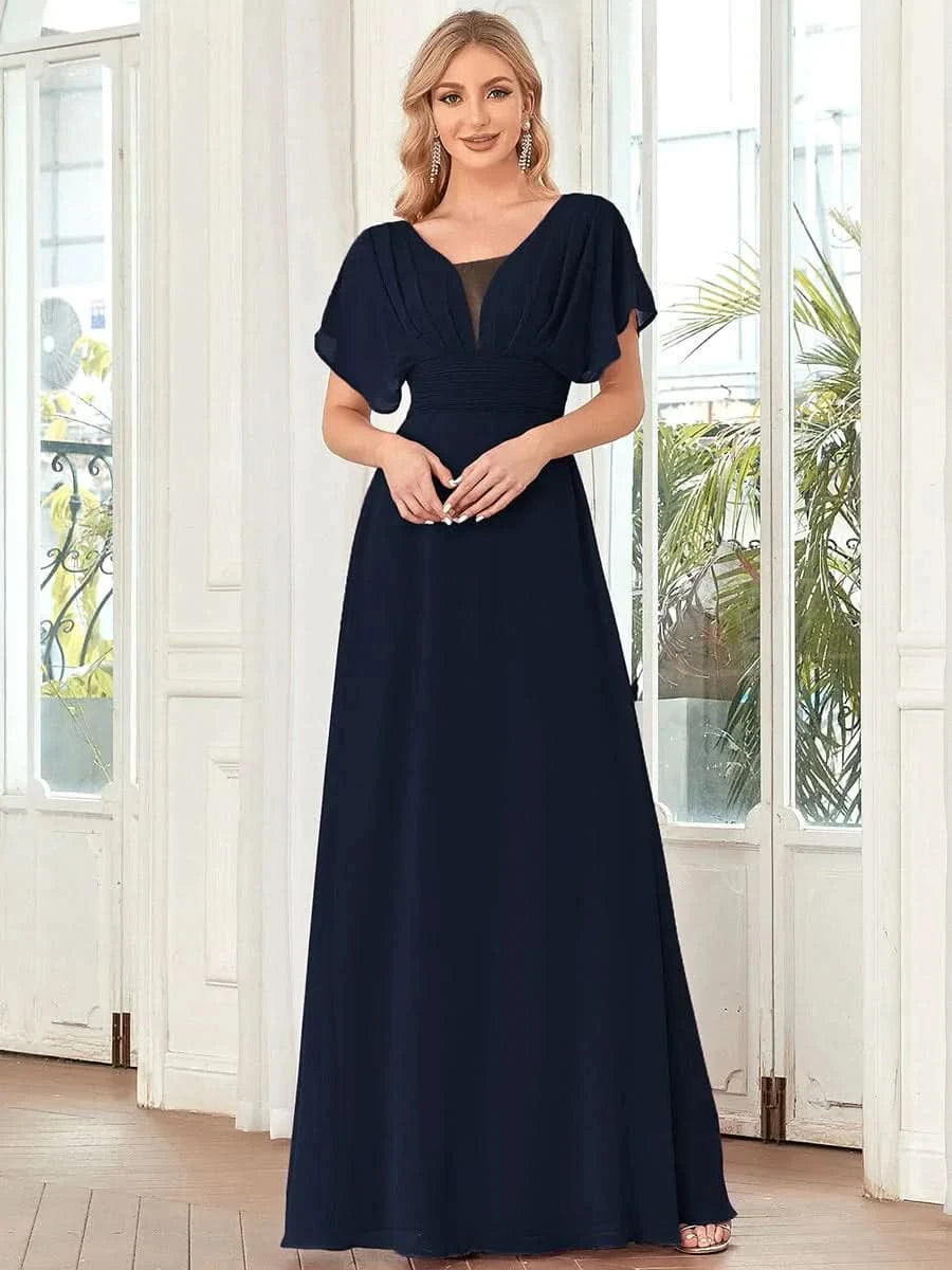 Größe Nach Maß Frauen A-Line Empire Taille Abendkleid 07851