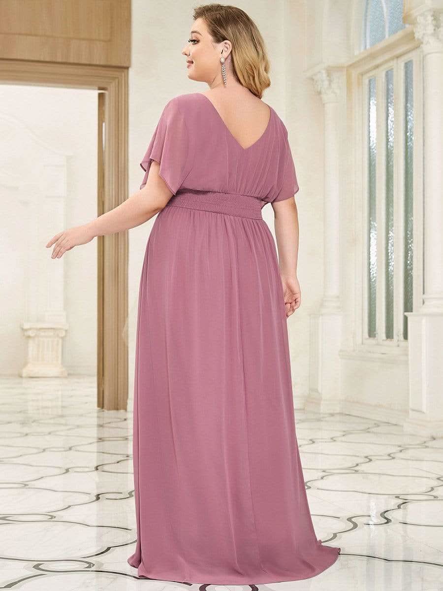 Größe Nach Maß Frauen A-Line Empire Taille Abendkleid 07851