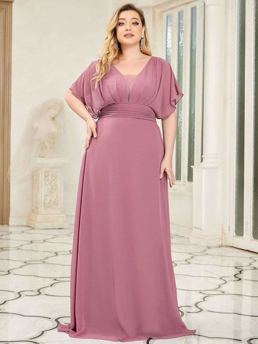 Größe Nach Maß Frauen A-Line Empire Taille Abendkleid 07851