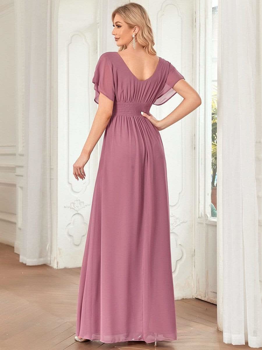 Größe Nach Maß Frauen A-Line Empire Taille Abendkleid 07851