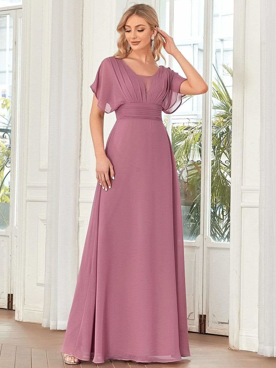 Größe Nach Maß Frauen A-Line Empire Taille Abendkleid 07851