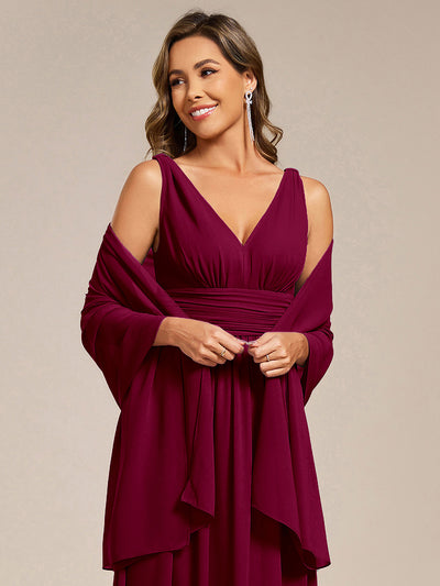 Elegante Chiffon-Stola für besondere Anlässe #Farbe_Burgunderrot
