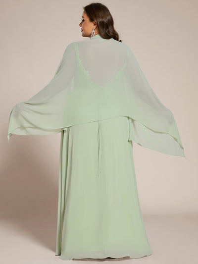 Elegante Chiffon-Stola für besondere Anlässe #Farbe_Mintgrün