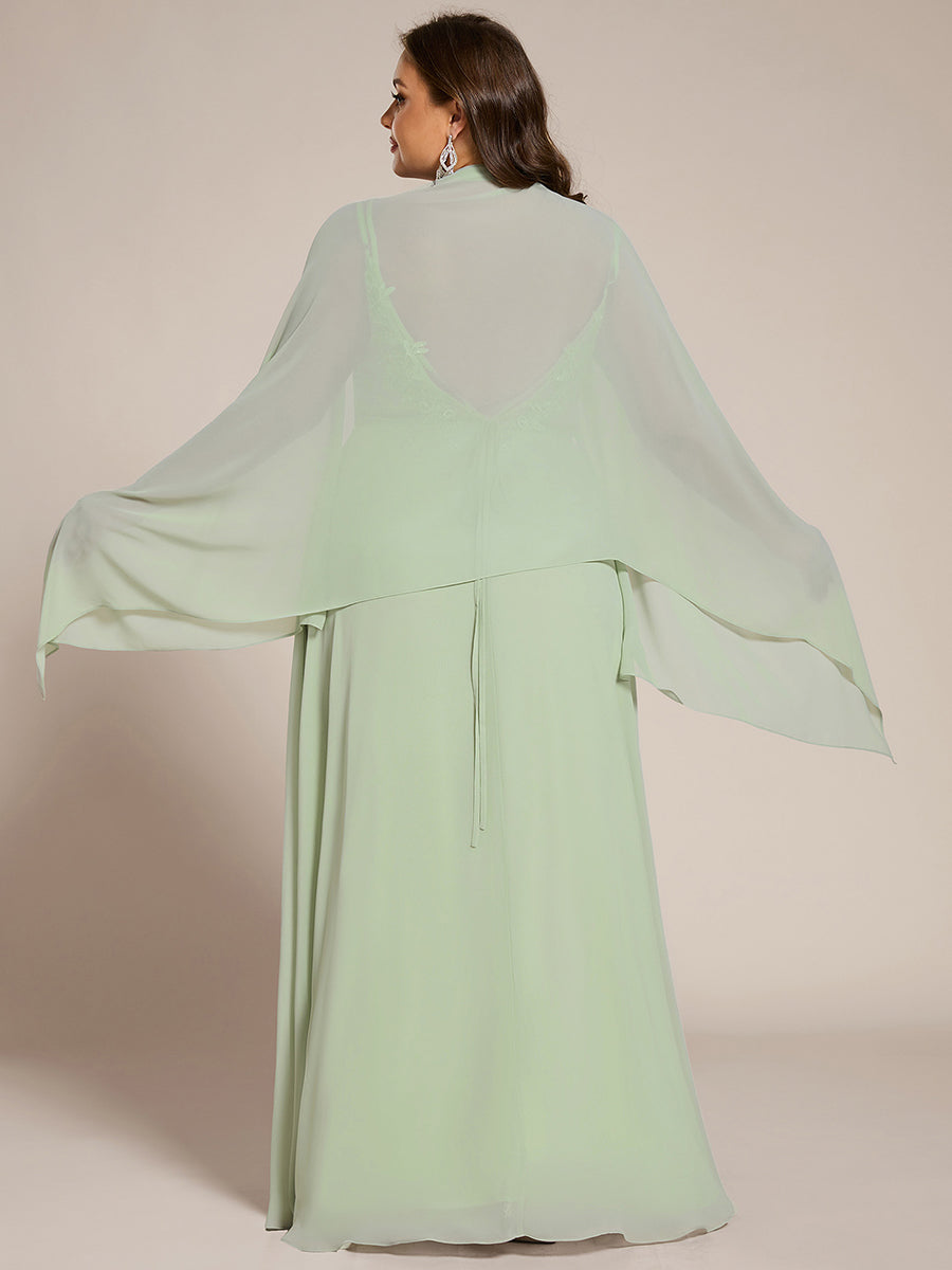 Elegante Chiffon-Stola für besondere Anlässe #Farbe_Mintgrün
