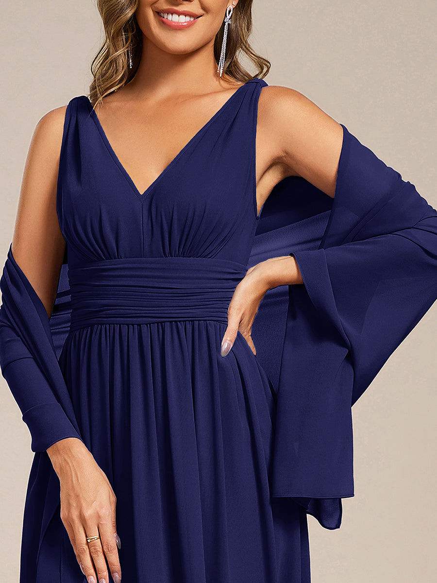 Elegante Chiffon-Stola für besondere Anlässe #Farbe_Marineblau