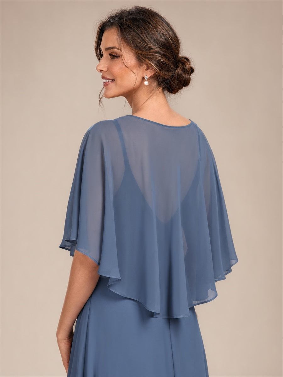 Zeitgemäßes Produktdetail Design Ausführung Moderne Stola #Farbe_Taubenblau