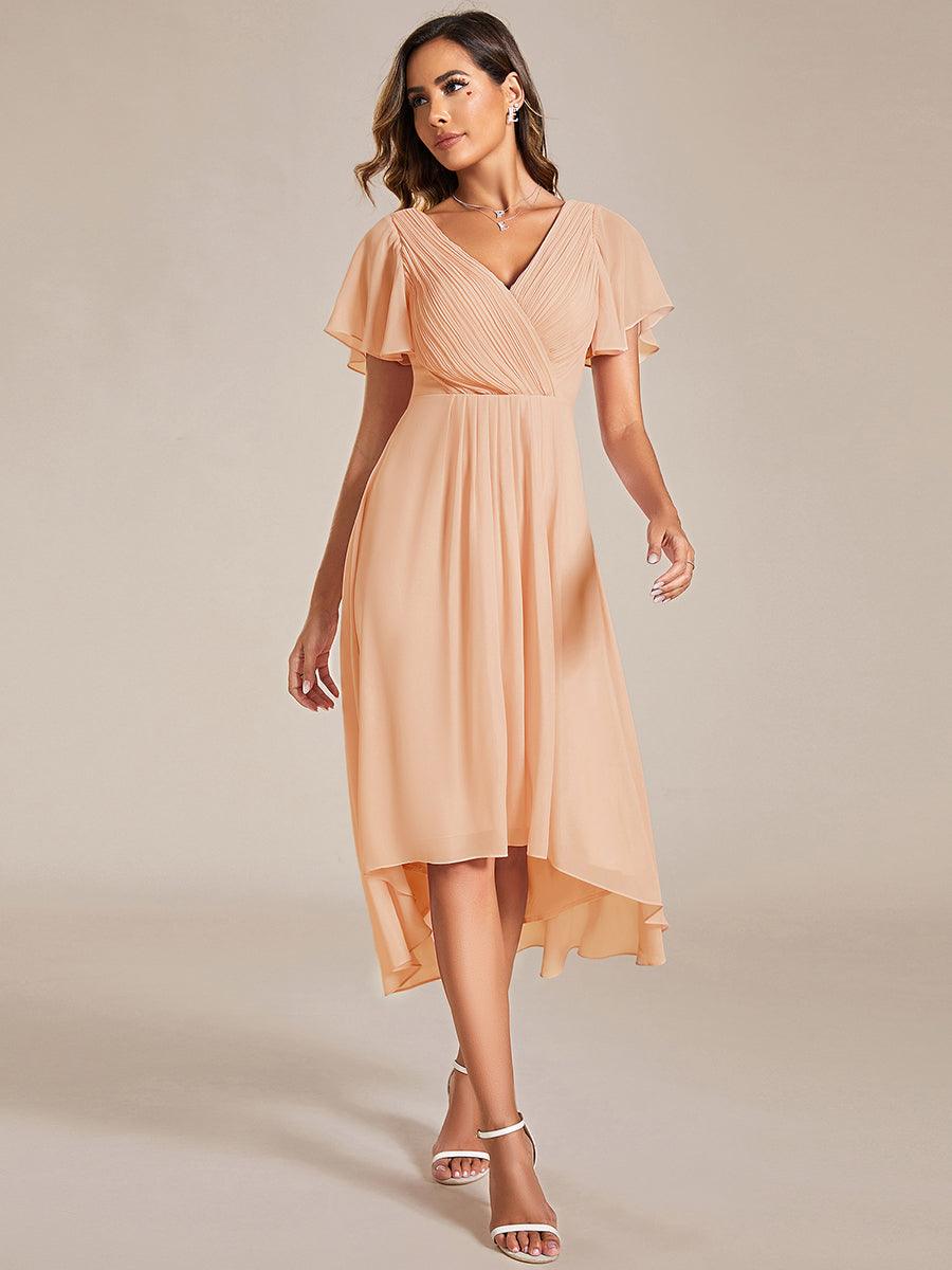 Glitzerndes A-Linien-Abendkleid mit Empire-Taille und langen Laternen?rmeln #farbe_Navy Blau