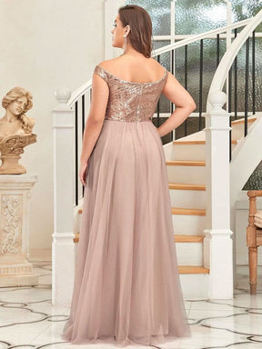 Größe Nach Maß Atemberaubendes ärmelloses Abendkleid mit hohem Bund aus Tüll und Pailletten 00277