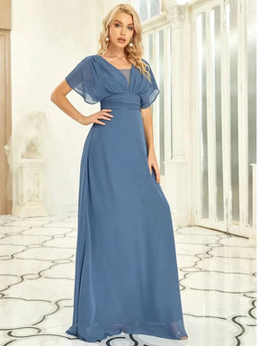 Größe Nach Maß Frauen A-Line Empire Taille Abendkleid 07851