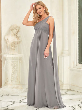 Größe Nach Maß Lange One Shoulder Chiffon Abendkleider Festkleider 09816
